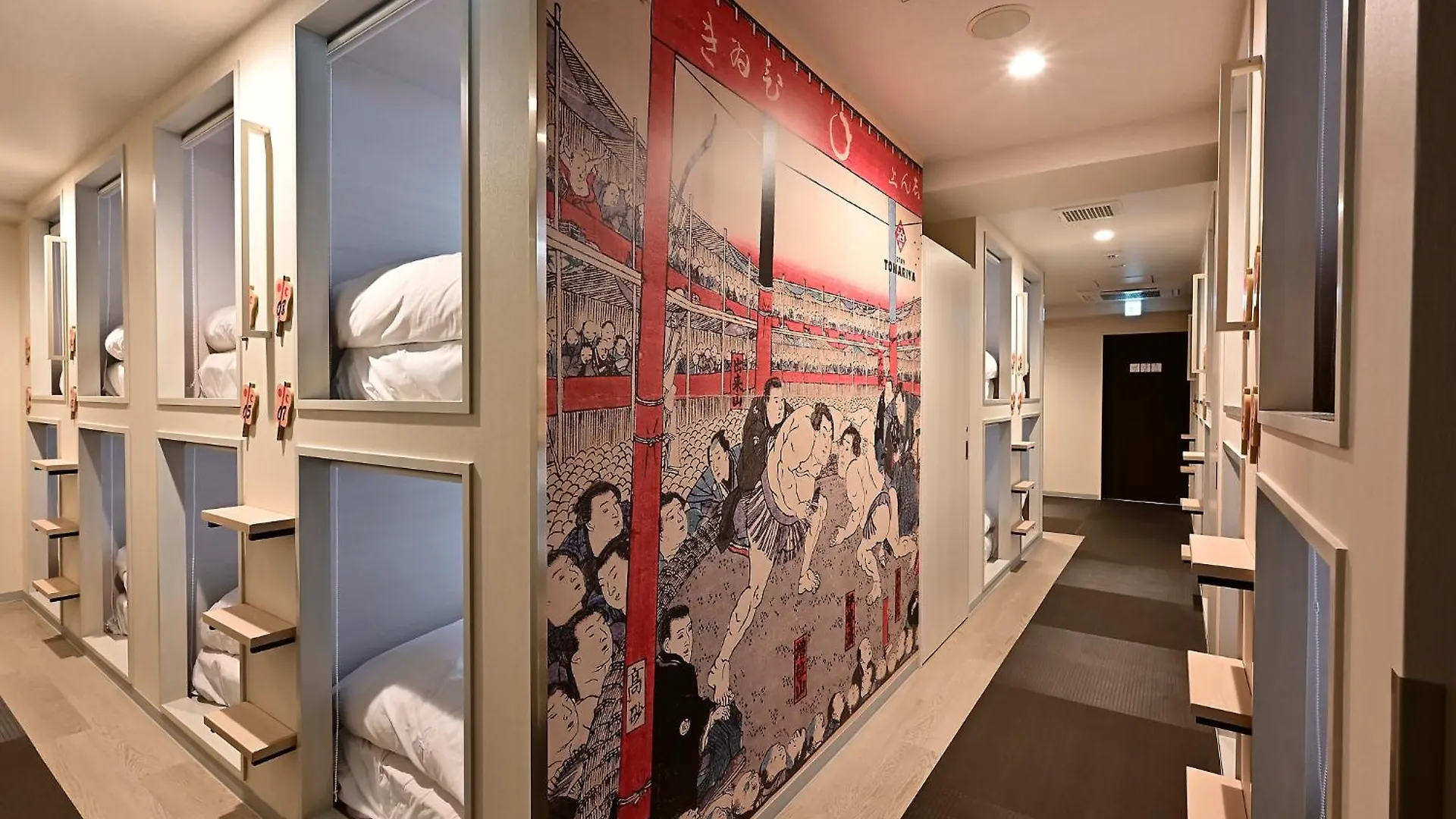Capsule hotel Hotel Tomariya Ueno Tokyo Japan